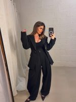 Lana plooien broek - Black