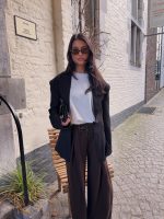 Viral wide leg jogging - Dark brown - Afbeelding 2