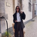 Viral wide leg jogging - Dark brown