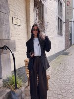 Viral wide leg jogging - Dark brown