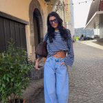 Queen hearts wide tall jeans - Denim blue