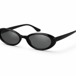 Slim oval sunglasses - Black