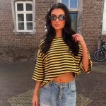 stripped shirt - Geel/bruin