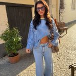 Sterre stripped long sleeve - blue/dark blue