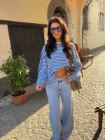 Queen hearts wide tall jeans - Denim blue - Afbeelding 3