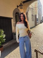 Queen hearts wide tall jeans - Denim blue - Afbeelding 4