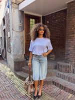 Denim jorts -  Light blue