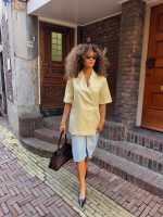 Short sleeve blazer - Butter Yellow - Afbeelding 2