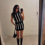 Gestreept gebreid topje