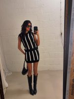 Gestreept gebreid topje