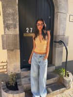 Yara flower top - Yellow