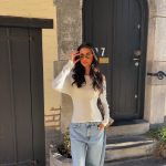 Noa off shoulder long sleeve - White