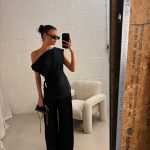 Lucy satin top - Black/gold