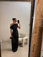 Lucy satin top - Black/gold - Afbeelding 2