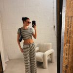 Stripped set - brown/beige