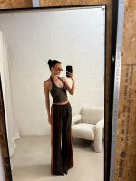 Celine halter topje ribbels - Brown - Afbeelding 2