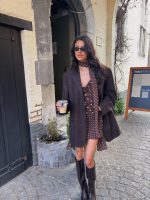 Bella polkadots dress - Brown - Afbeelding 3