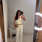 Myrthe Straight leg Pants - Wit