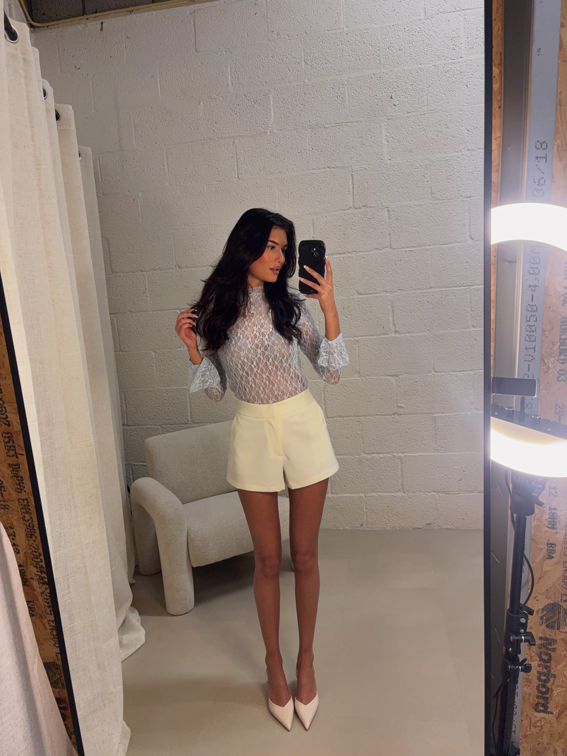 IMG_7512 Evy lace top - Baby blue - Afbeelding 1