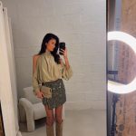 Liz glitter Skort - Green