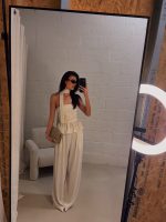 Emma off shoulder top- Beige