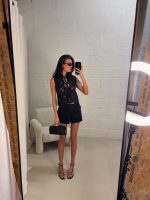 Chrissy Lace Top - Black