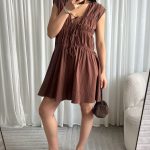 Anna dress - Brown