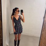 Livia polkadots dress - Brown/Blue