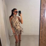 Bethany dress - beige/multi