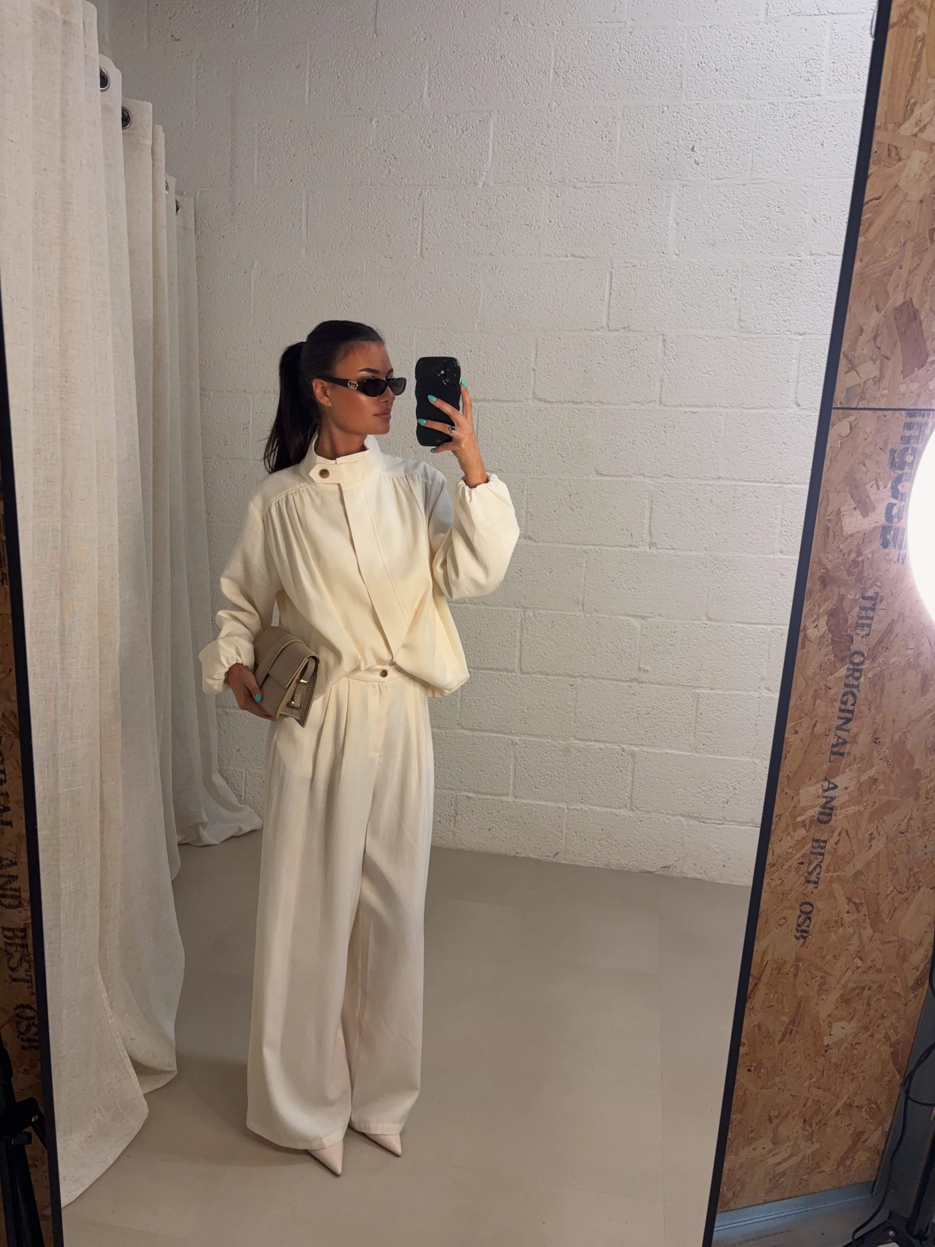 IMG_1027 Carter pants - cream - Afbeelding 1