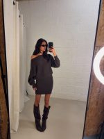 Celine Off shoulder dress - Brown