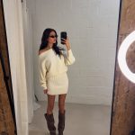 Celine Off shoulder dress -Creme