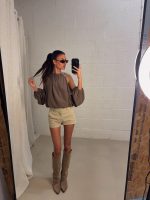 Lisa cut out top - Brown