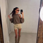Lisa cut out top - Brown