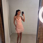 Amelia glitter flower dress - Pink