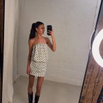 Selena strapless dress - White/Black