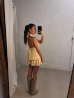 Chloe flower dress - Butter yellow - Afbeelding 2