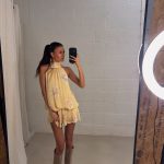Chloe flower dress - Butter yellow