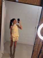 Chloe flower dress - Butter yellow - Afbeelding 3