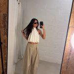 Daniek openback top - Ivory