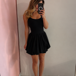 PRE ORDER The complete balloon Dress stretch - Zwart