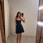 Alix denim halter dress - Dark denim