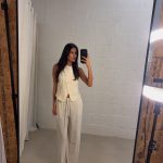 Tess Gilet - striped beige