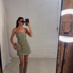 Jacy strapless playsuit - Green
