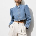 Cropped denim jacket
