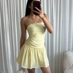 Olivia dress - Butter yellow
