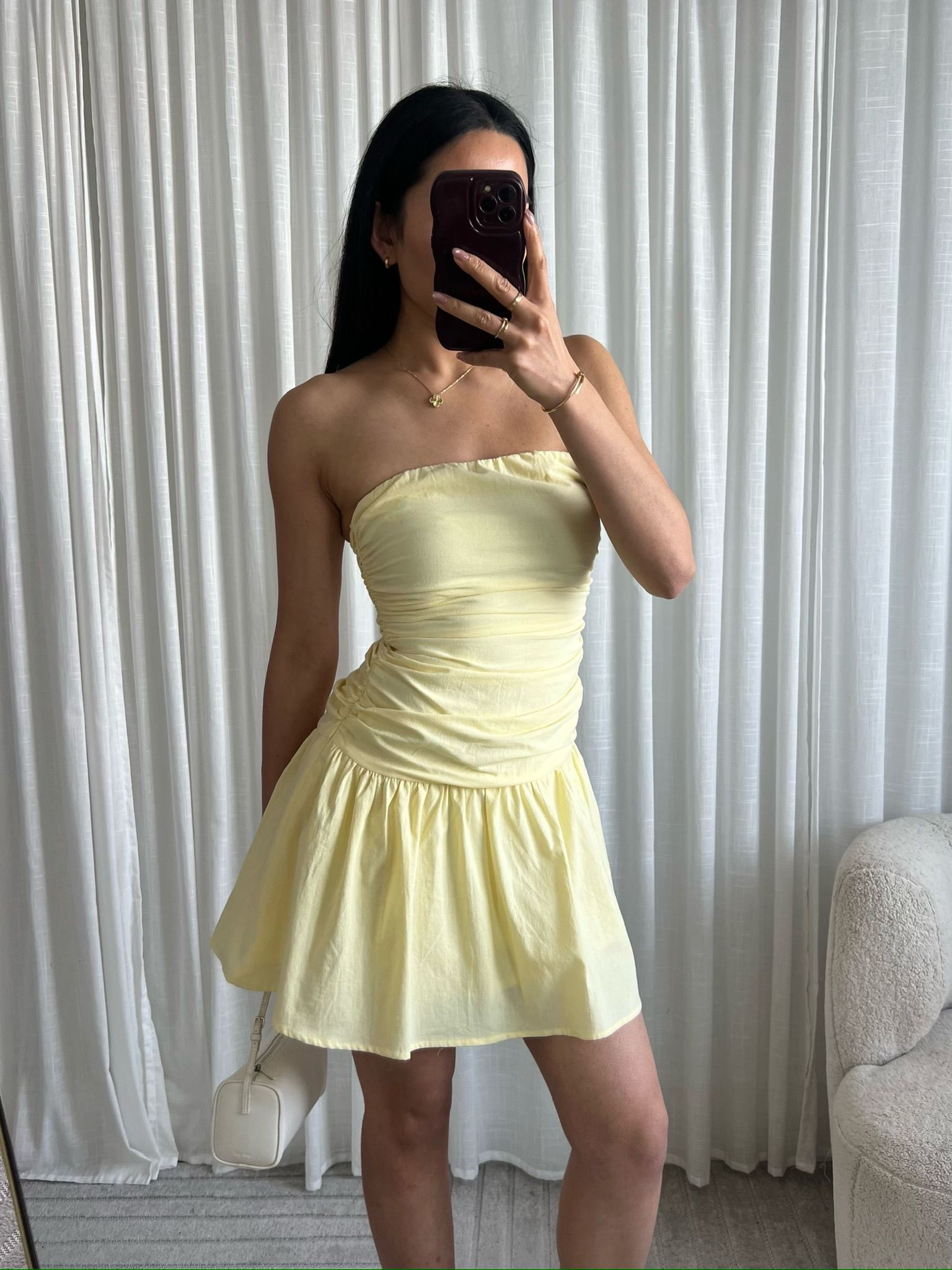 c759d375-430f-4fa8-8c0a-a50ec7be9f48 Olivia dress - Butter yellow - Afbeelding 1