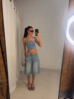 Denim jorts -  Light blue