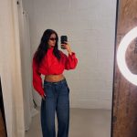 Red bomberjacket