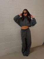 Lola pinstripe jack -  Grey